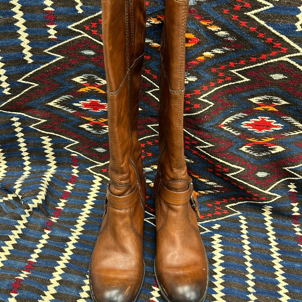 Clarks Women's Mascarpone Artisn buckle Brown Heeled leather Boots size 9 - Picture 10 of 12
